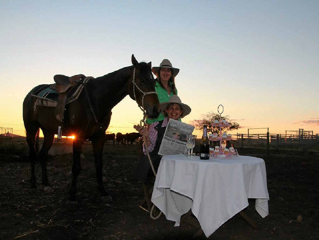 COUNTRY STYLE CELEBRATION: Bush Telegraph sales consultant Annette Weatherstone and reporter Toni Somes celebrate the Bush Tele winning a prestigious PANPA award. COUNTRY STYLE CELEBRATION: Bush Telegraph sales consultant Annette Weatherstone and reporter Toni Somes celebrate the Bush Tele winning a prestigious PANPA award.